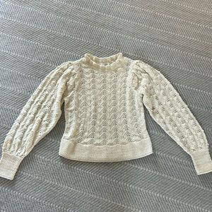 Unsubscribed Pointelle Knit Cashmere Sweater
